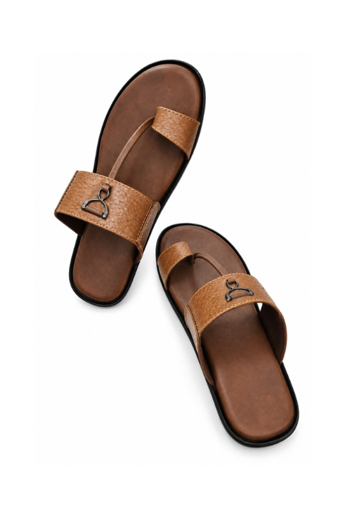 Black Stone Stone 27 Crest Tan Sandals