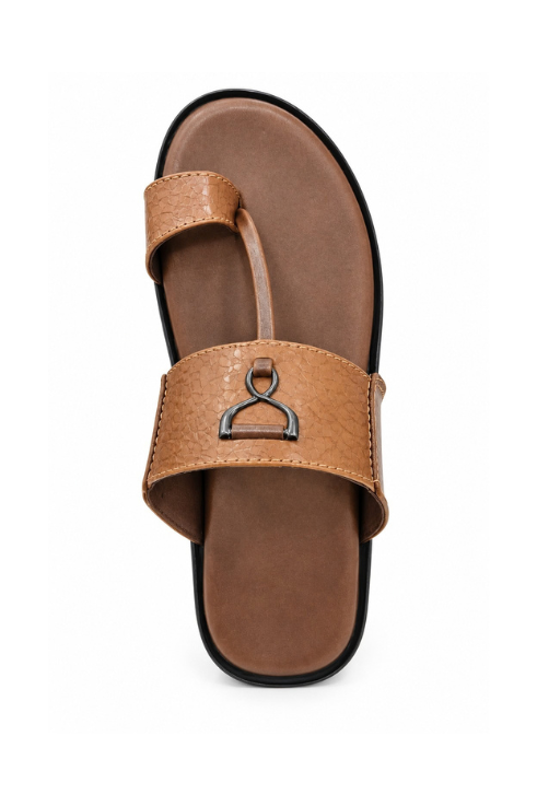 Black Stone Stone 27 Crest Tan Sandals