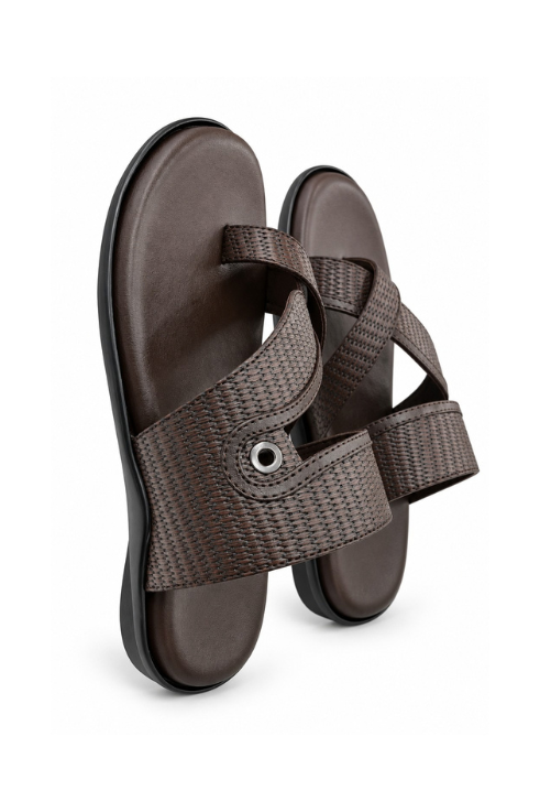 Black Stone 27 Heritage Cross Brown Sandals